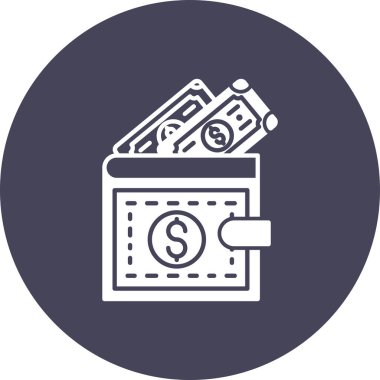 Dolar. Web simgesi basit illüstrasyon