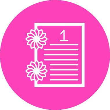 Basit vektör illüstrasyonu, simgesi