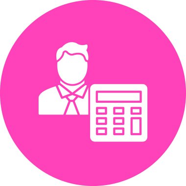 İş adamı simgesinin vektör illüstrasyonu