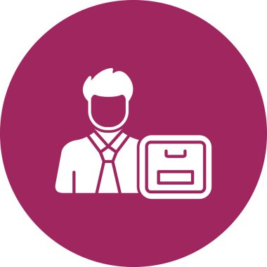 Takım elbiseli bir adamın vektör çizimi