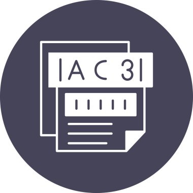 Dosya biçim simgesinin vektör illüstrasyonu