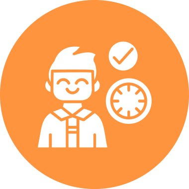 Avatar man simgesi, vektör illüstrasyonu