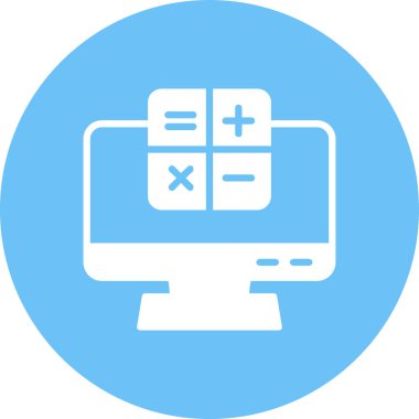 Bilgisayar monitörü. Basit resimleme