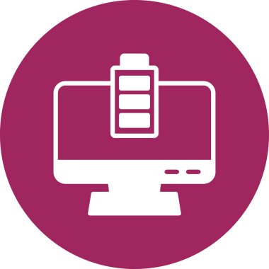 Pil simgesinin vektör illüstrasyonu