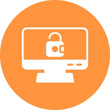 bilgisayar izleme simgesi, vektör illüstrasyonu