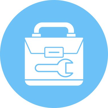 Çanta. Web simgesi basit illüstrasyon