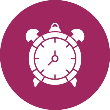 Alarm saat vektör simgesi modern basit illüstrasyon