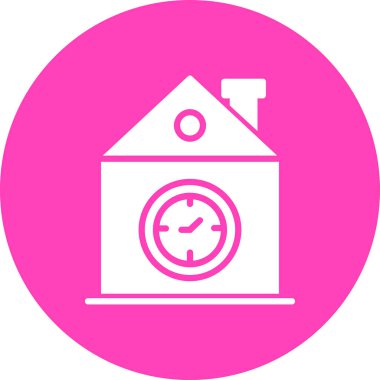 Saat simgesi vektör illüstrasyonu