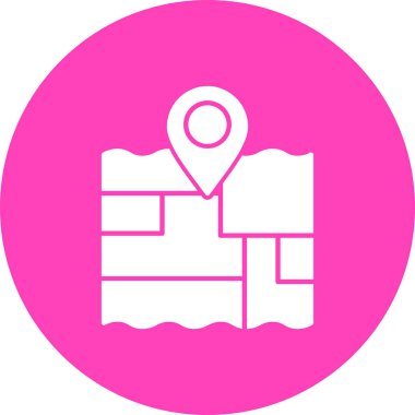 Harita işaretleyici. Web simgesi