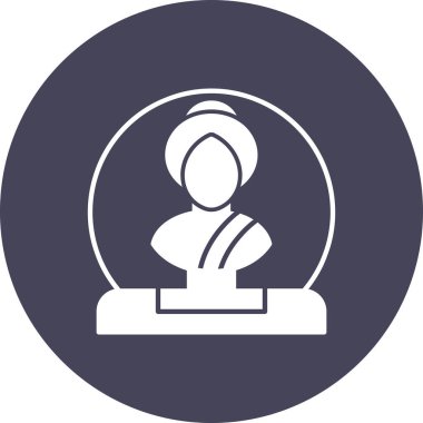 Kadın simgesinin vektör illüstrasyonu