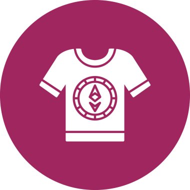 t - shirt simgesi vektör illüstrasyonu