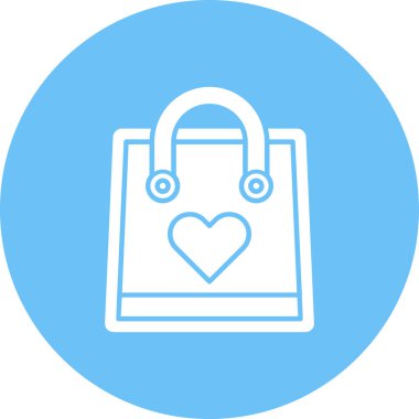 Çanta simgesinin vektör illüstrasyonu