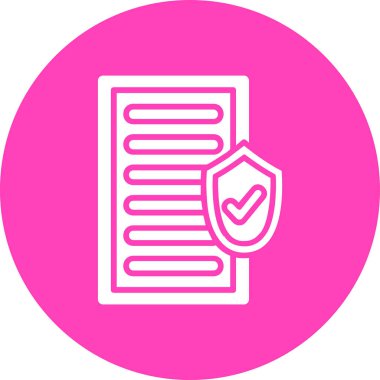 Kontrol listesi simgesinin vektör illüstrasyonu