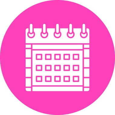 Takvim simgesi vektör illüstrasyonu