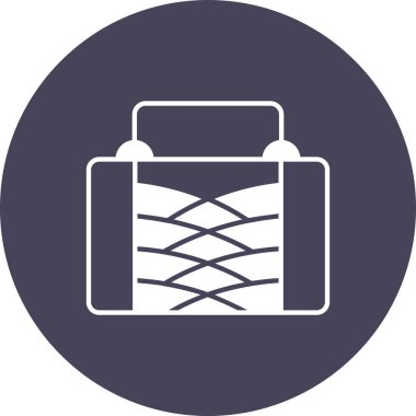 evrak çantası simgesi, vektör illüstrasyonu basit tasarım