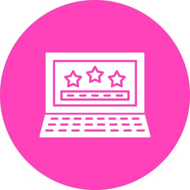 Bilgisayar. Web simgesi basit illüstrasyon