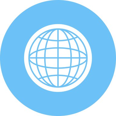 dünya simgesi, vektör illüstrasyonu