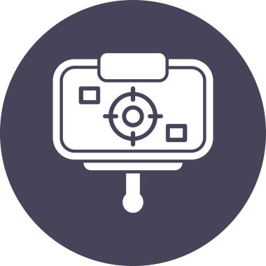 CCTV kamera simgesi vektör illüstrasyonu