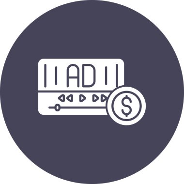 Bir bilet simgesinin vektör illüstrasyonu