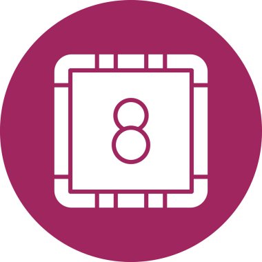 7 numaralı simge vektör illüstrasyonu