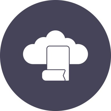 Bulut hesaplama simgesi. vektör simgesi