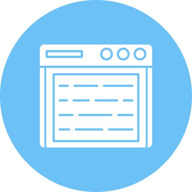 Tarayıcı penceresi. Web simgesi basit illüstrasyon