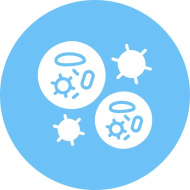 Şeffaf bir arkaplanda bakteri vektör çizimi. Birinci kalite semboller. Konsept ve grafik tasarımı için simgeler.