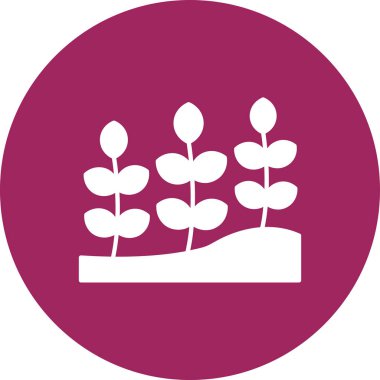 Bitki simgesinin vektör illüstrasyonu