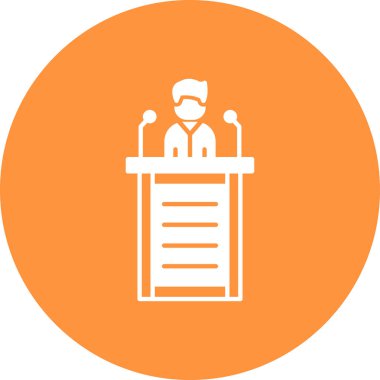 sunum simgesi vektör illüstrasyonu