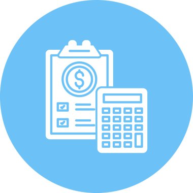 hesap makinesi simgesi vektör illüstrasyonu