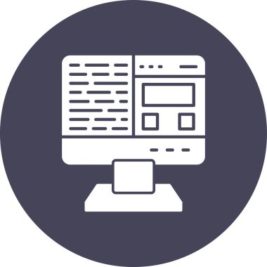 Web simgesi vektör illüstrasyonu