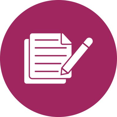 Belge simgesinin vektör illüstrasyonu