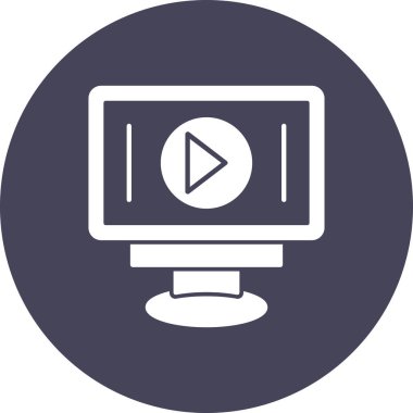 Video kamera simgesi vektör çizim