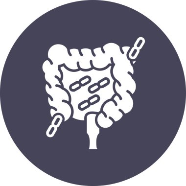 Bağırsak. Web simgesi basit illüstrasyon
