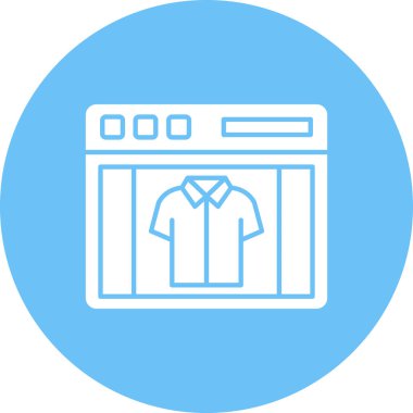 Çamaşır makinesi simgesinin vektör illüstrasyonu