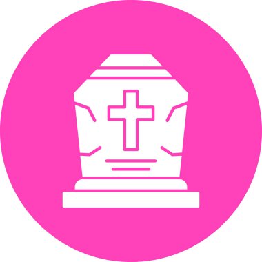 mezar simgesi vektör illüstrasyonu