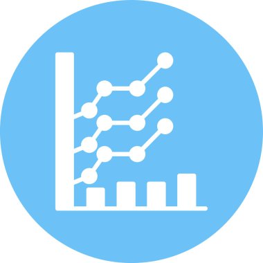 Bar çizelgesi. Web simgesi basit illüstrasyon