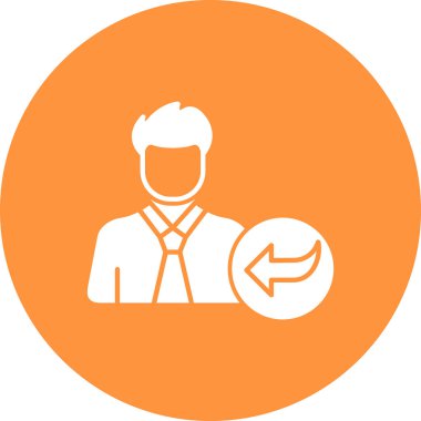 İş adamı simgesinin vektör illüstrasyonu