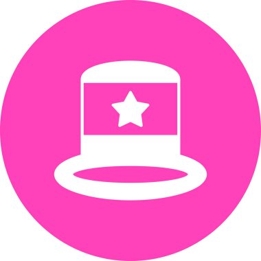 Şapka. Web simgesi basit tasarım