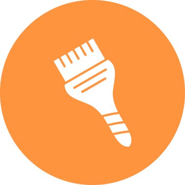 Boya fırçası simgesinin vektör illüstrasyonu