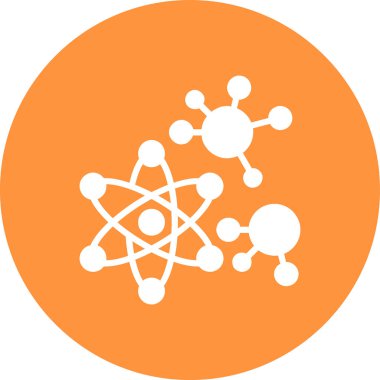 vector illustration of a molecule icon