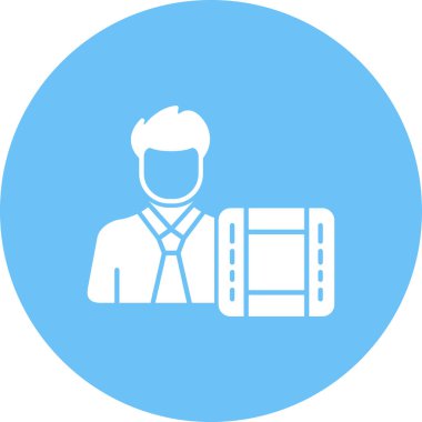 Bir insan simgesinin vektör illüstrasyonu