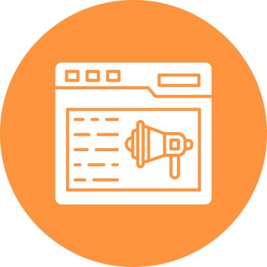 Seo simgesinin vektör illüstrasyonu