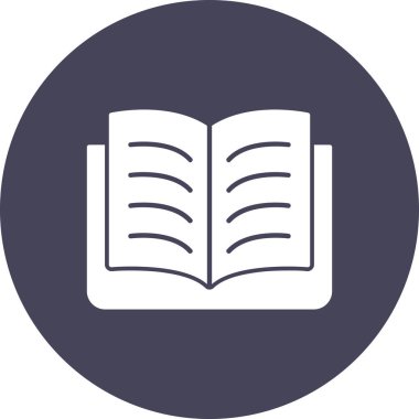 kitap simgesi vektör illüstrasyonu