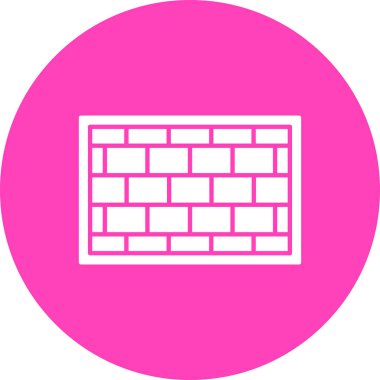 tuğla ikonu vektör illüstrasyonu