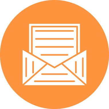 Zarf. Web simgesi basit illüstrasyon