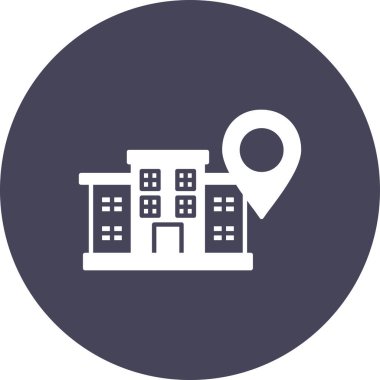 Bir harita simgesinin vektör illüstrasyonu