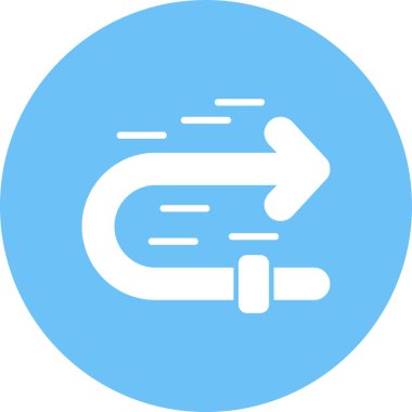 Yol işareti simgesinin vektör illüstrasyonu