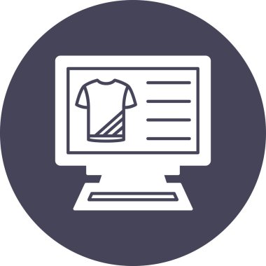 shirt simgesi vektör illüstrasyonu