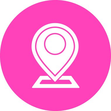 konum. Web simgesi basit illüstrasyon